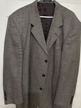 Brunelli, 48R, gray, tweed sport coat